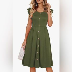NWT Olive Green casual Dress